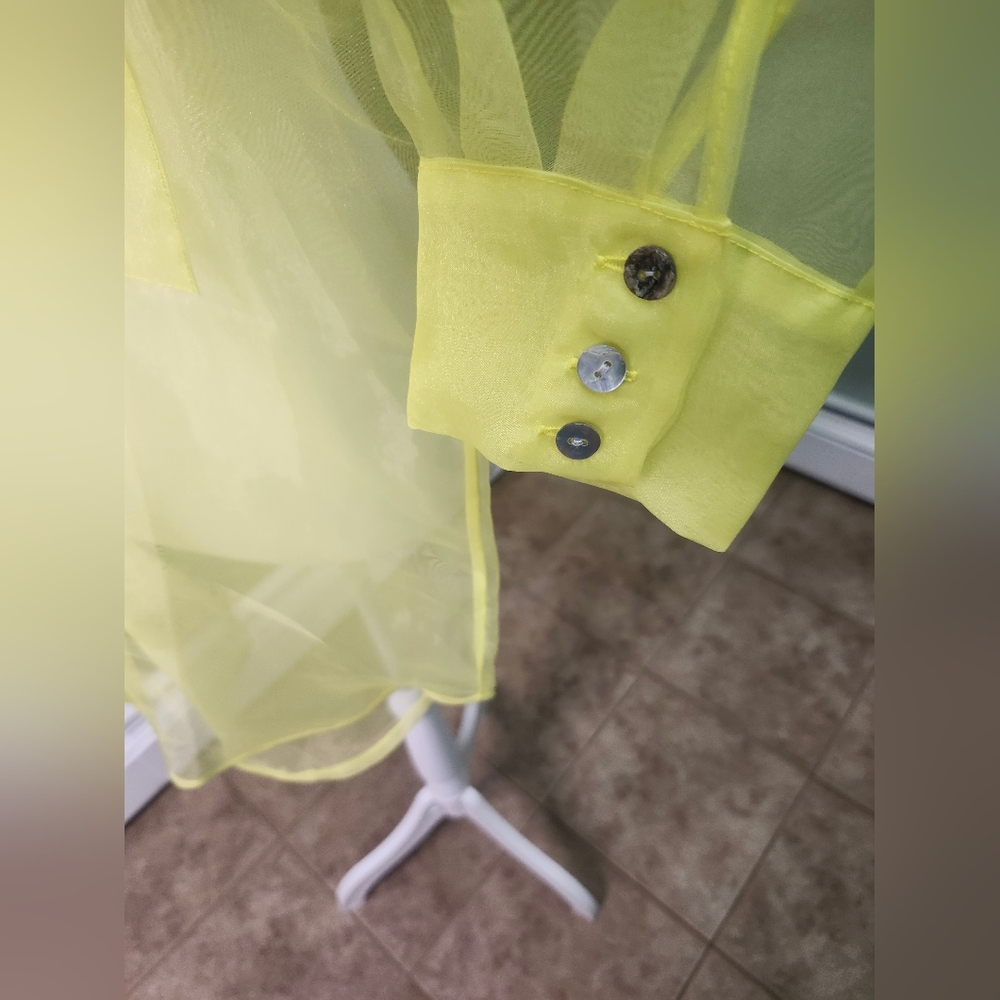 Insight Sheer Lemon Blouse - Picture 2 of 8